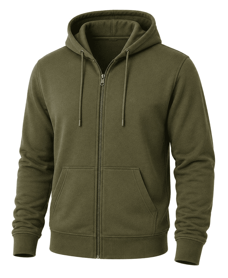 Full-zip hoodie