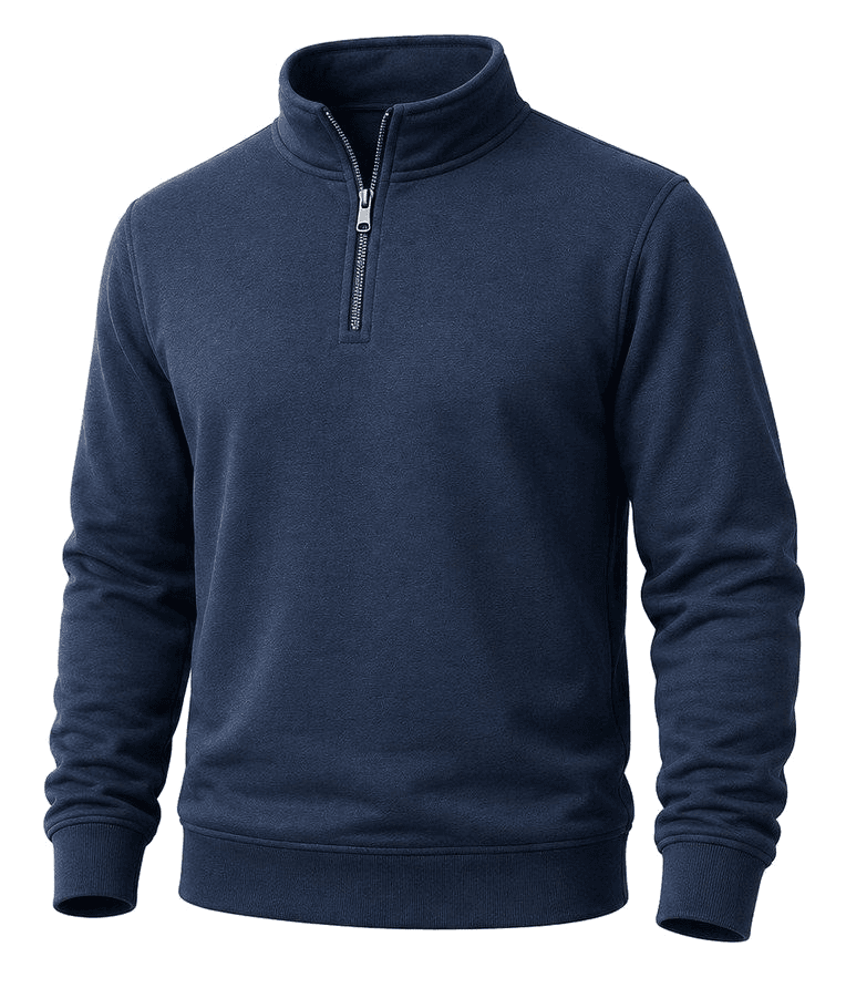 ¼-zip sweatshirt