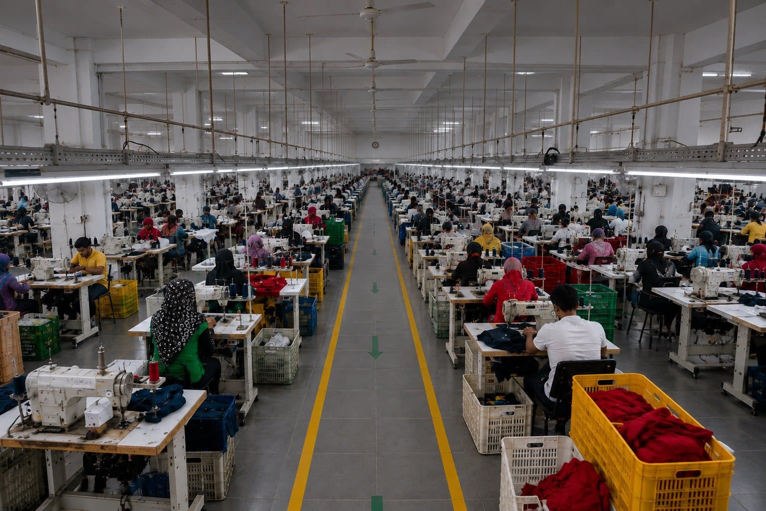 Production floor at Future Fashion, 6th of October City